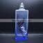 Wholesale blue square glass wine bottle with screw top