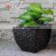 Different Style Home Garden Handmade Black Stone Molds Garden Resin Flower Pot