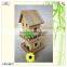 miniature decoration doll shape fence wooden bird house