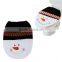 Best-selling Indoor Christmas decoration bathroom toilet seat cover,santa toilet seat cover and rug set