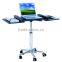 Adjustable Rolling Portable Mobile Computer Notebook Desk Stand Laptop Table