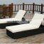 Outdoor Wicker Modern Rattan Lounge bed, wicker lounge, sun lounge, beach bed.
