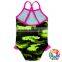 Baby Kid Camouflage Beach Wear One Piece Swimsuit Cross Back Children Swimwear