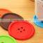 Creative household goods circular silicone insulation pad coaster, custom silicone coasters, silicone rubber coaster