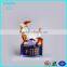 Crystal rabbit model with base personalizs lwords for twelve Chinese zodiac signs
