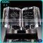 Glass Crystal Blue Super Star Awards Trophy With Blank Black Base For Customized