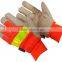 orange reflective gloves
