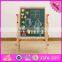 Best sale double-sided drawing board wooden learning toys for toddlers W12B102-S