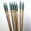 84cm/33inch archery bamboo arrow shaft with varnish and hunting arrowheads