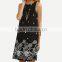 Casual Dresses For Women 2016 Summer Ladies Black Polka Dot Print Sleeveless Round Neck Short Shift Dress