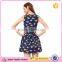 New Fashion Sleeveless Ladies Cotton Print Dresses