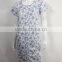 Sunmer cool Nightwear Women pajamas Thin and printed fllowers sleep nightdress