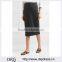 Wholesale Women Apparel Office Below-knee Length Black Stretch-jersey Midi Skirt(DQE0382SK)