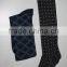 fashion combed cotton jacquard knee high socks