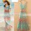 2017 brand New Summer Women Sleeveless Floral Print maxi Long Dresses beach dress