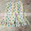 Wholesale Summer Baby Clothes Colorful Polka Dots Ruffle Cotton Shorts Fashion Icing Boutique Toddler Shorts