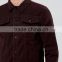 New design Wine shirt style men plain lapel causal jacket for young men with button and pocket