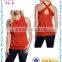 Double Layer Yoga Tank Top With A Loose And Breathable Mesh Overlay