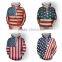 Unisex Fashion USA American Flag Print Hooded Slim Pullover Hoodie Sweatshirt