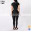 China clothing manufacturer side stripe latest design women tracksuit set