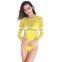 Stretch - Mesh Layer Sunblock High Cut Sex photo Hot open Women Swimming suit