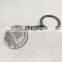 Wholesale round metal keychain with custom logo