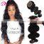 4*4 Middle Part Three Part Free Parting Lace Closure ,Virgin Hair Bundles With Lace Closure