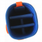 Orange/Navy Polyester and PU leather golf tour bag