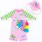 Baby Girl  Swimsuit With Hat Custom Swimwear One Piece Swimsuit