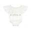 Pure Color White Baby Romper lace off Shoulder Beach Jumpsuits Princess romper