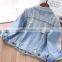 2020 Spring Girls' Jacket Denim Hole Kids Coats Childrenswear Wholesale