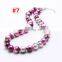 Girl DIY necklace colorful beads Children Candy bubble Necklace boutique 12Colors