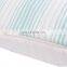 Decor White and Green Striped Poly Chenille Cushion Cover