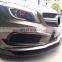W176 A Class Carbon Fiber Car Front Bumper Lip for Mercedes Benz A250 A45 AMG Package 2013-2015