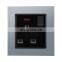 UK Standard Double 3 pin Wall Socket With Switch Aluminum Alloy Panel With USB Sockets And Switches Electrical With LED Light
