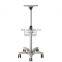 Hot Sale Aluminum Monitor ECG Machine Trolley Cart for Hospital