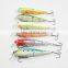 Fishing Lure 3 section  Lifelike Swimbait Multi Jointed Artificial Bait Crankbait Hard Bait Treble Hooks for Bass Perch Trout