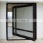 decorative house front easy operate tempered glass wrought iron center revolve pivot entrance doors with grill design