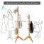 Wooden Hall Tree Enterway Coat Hanger Holder Free Standing for Clothes Hats Purses Coat Rack Stand with 11 Rounded Hook
