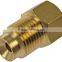 Brass inverted flare male and female adapter