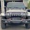 Matte Black With lights Front Grill  For 18-21 Jeep Wrangler JL & Gladiator JT