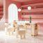 High Quality Fresh Style Low Price Manicure Desk Stool Furniture Chair Salon Nail Table