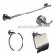 China 4 piece toilet hardware set shower wall mount home stainless steel sanitary fittings and bathroom accessories