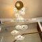 Modern LED Pendant Light Nordic Ceiling Hanging Lamp For Living Room Villa Hollow Staircase Lotus Leaf Chandelier