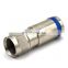 RF coaxial F compression waterproof  connector for RG58/RG59/RG6 /RG11 75ohm,