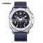 SINOBI Chronograph Men's Watch Calendar Date Luminous Pointer Soft Leather Band Stop Watch Quartz Watches Custom Logo OEM S9653G