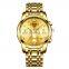 NIBOSI Mens Watch Chronograph Quartz Wristwatch Casual Fashion Waterproof Clock Relogio Masculino