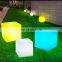 Настольный водонепроницаемый RGB LED светильник в форме кубика, мебель в виде стула для садовых светильников, солнечные светодиодные стулья из прочного пластика, светодиодные светильники, кубические светодиодные стулья