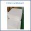 Filter cardboard for filtering food