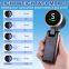 Foldable Handheld Turbo Fan with LED Display - USB Rechargeable, 5 Speeds, 1800mAh Battery, Ultra-Quiet Portable Fan for Travel